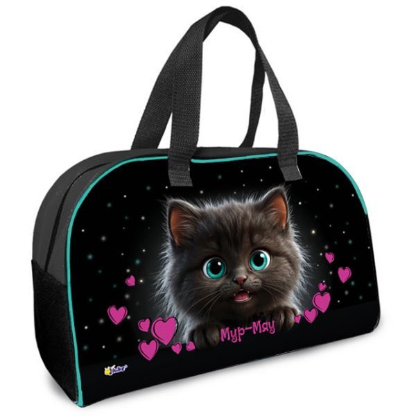 Сумка для внешкольных занятий 35*23*14,5см Оникс "Мур-мяу" карман