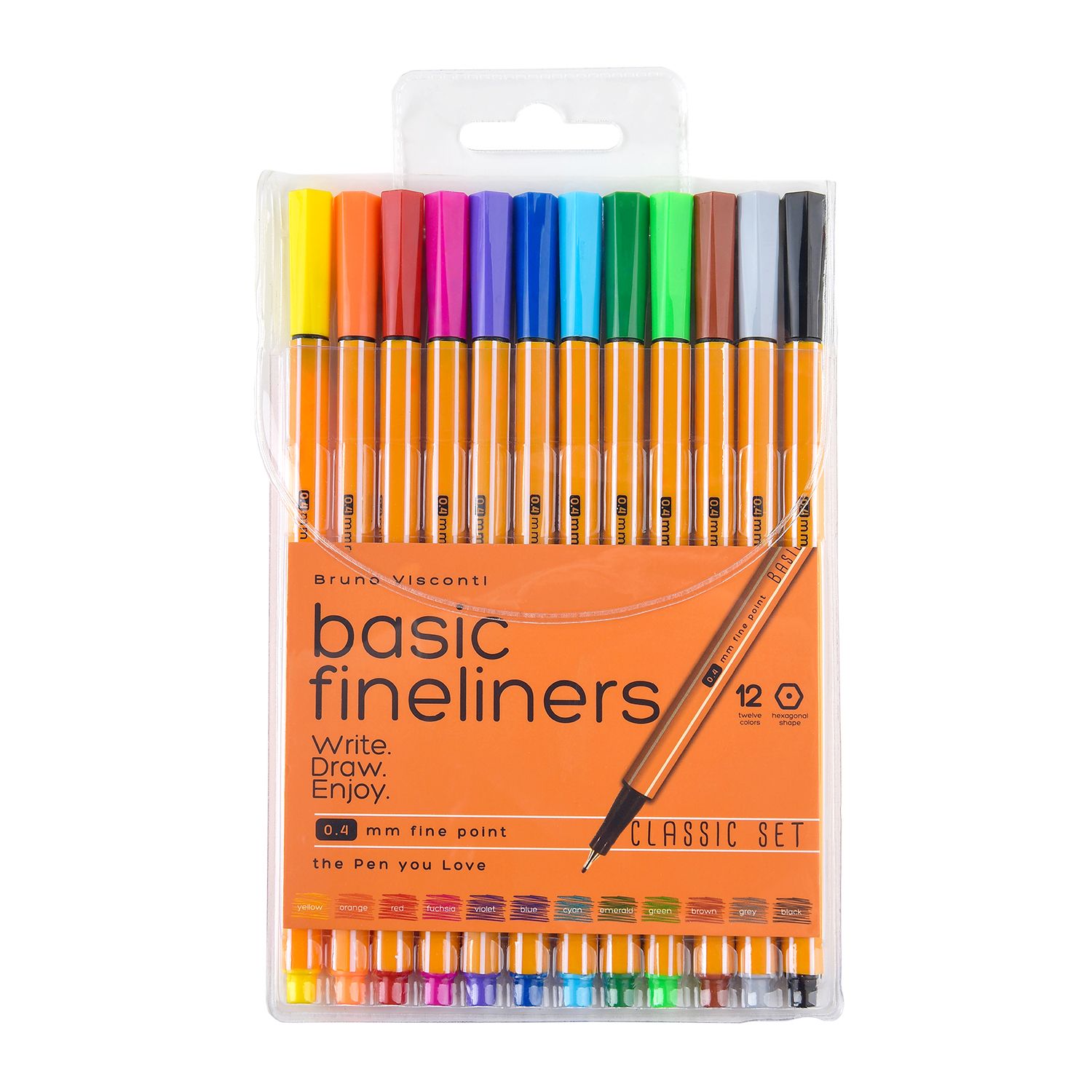 Набор линеров "BV. Basic.Summer" 0,4мм., 12цв.