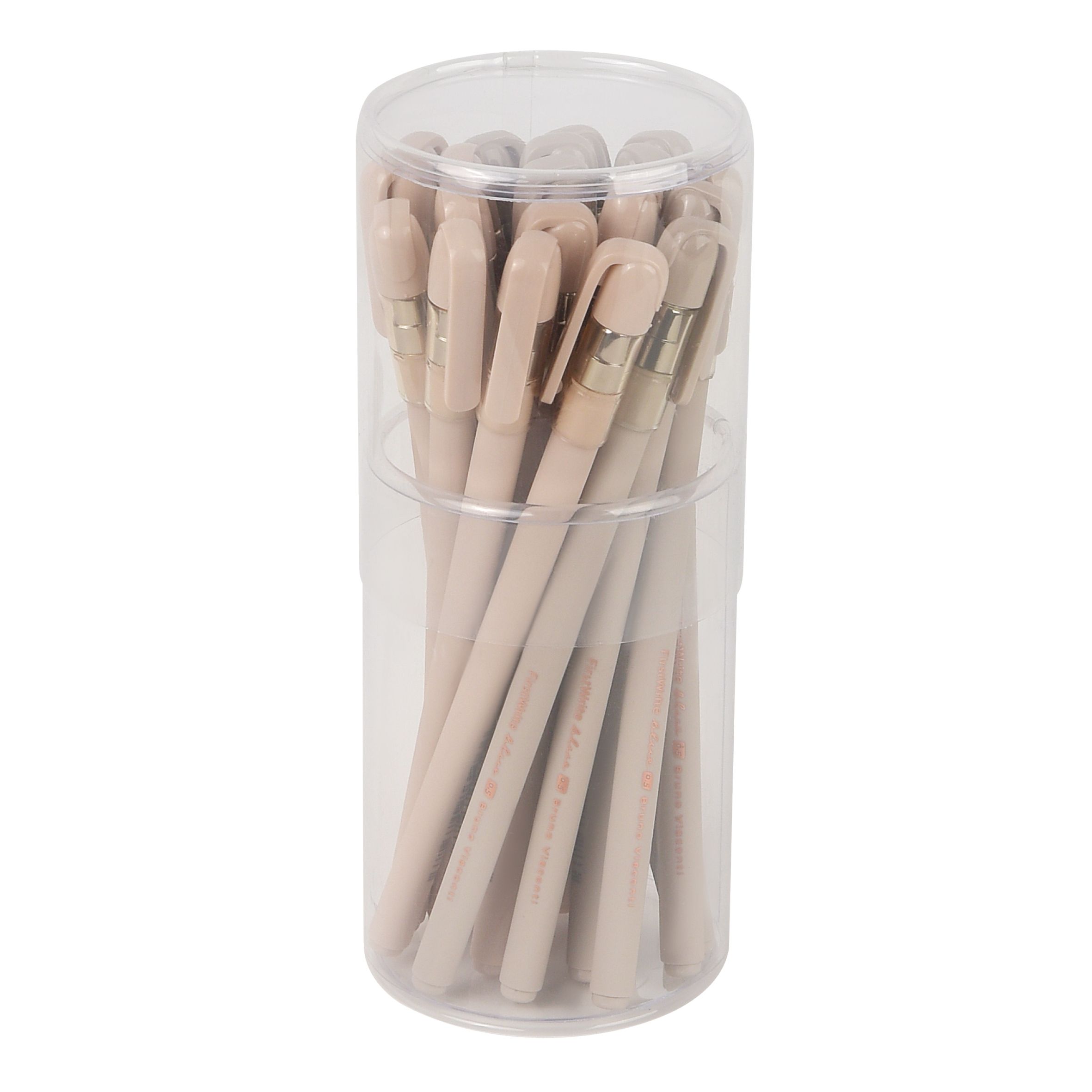 Ручка шар. BV "FirstWrite. Total beige" 0,5мм, синяя, 2 вида