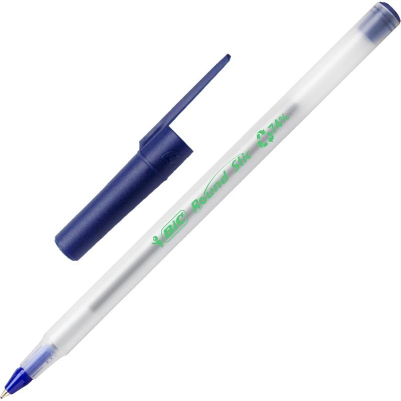 Ручка шар. BIC Round Stick Эко, синяя, 1,0мм