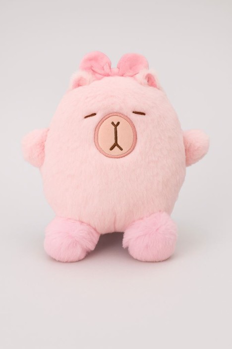Мягкая игрушка "Capy pink hair band", pink, 20 см