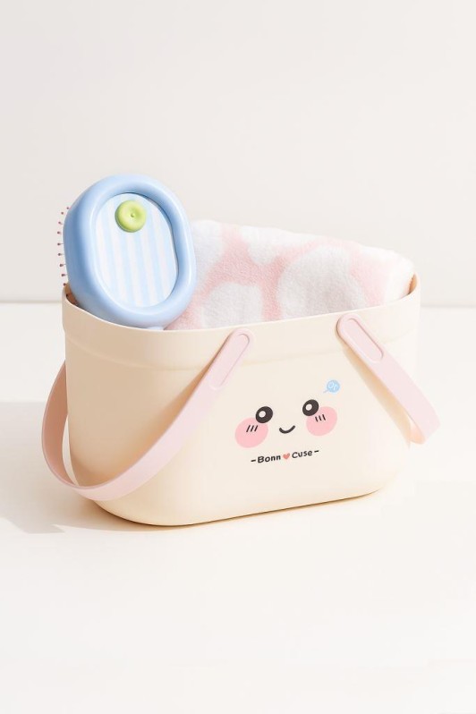 Корзина для хранения "Милое личико" розовая