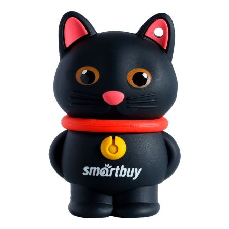 Флеш-драйв  32 GB USB 2.0 Smartbuy Wild series Котенок черный