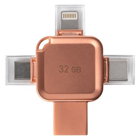 Флеш-драйв  32 GB USB 3.0/3.1 Smartbuy Metal Quad Apricot