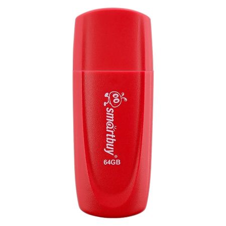 Флеш-драйв  64 GB UFD 2.0 Smartbuy Scout Red