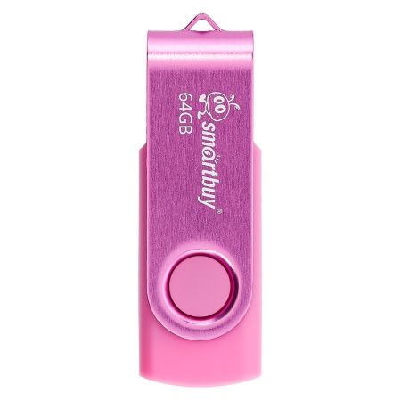 Флеш-драйв  64 GB UFD 2.0 Smartbuy Twist Pink