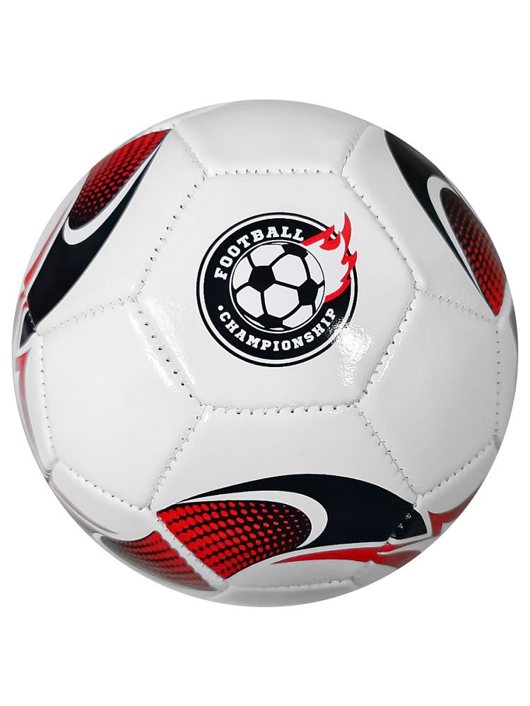 Мяч спортивный футбольный размер 2, диам. 15см, 150гр, 1-слойный, машинная сшивка НЕ НАДУТЫЙ