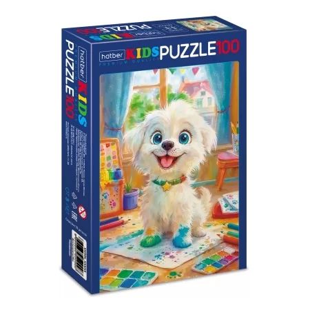 Пазлы  100 элементов  165*230мм. "Kids. Щенок-озорник" Premium