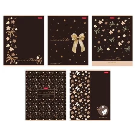 Тетрадь А5 48л кл. Hatber "Модный шик" мат.лам., 3Dлак, 5диз.в блоке