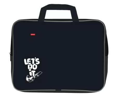 Папка А4 (350*265*40) с ручками, молния, ткань "LET'S DO IT"