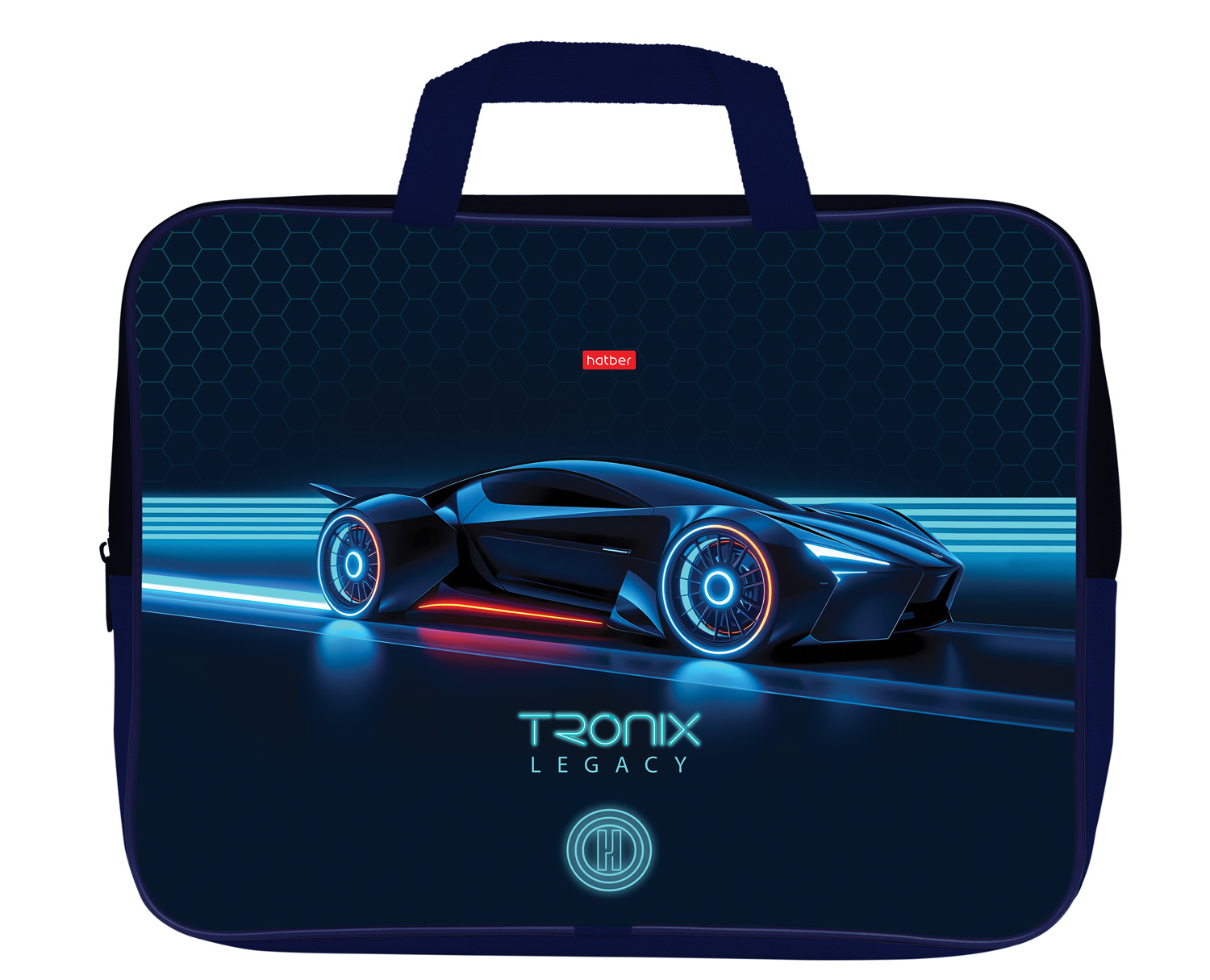 Папка А4 (350*265*40) с ручками, молния, ткань "TRONIX"