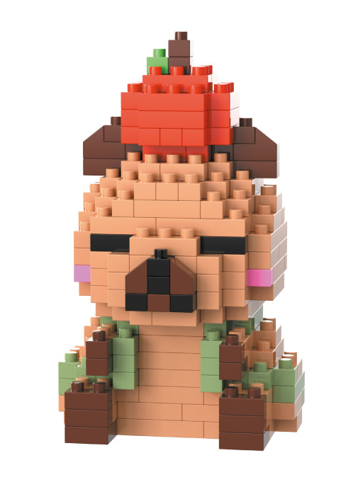 Конструктор пластм. Draw Me! "CAPYBARA APPLE" 215 дет.