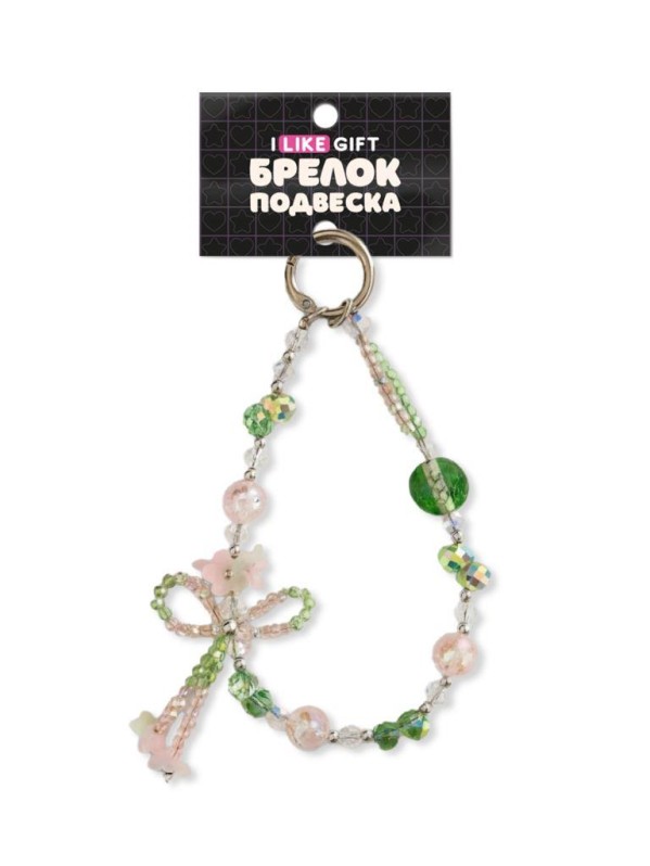 Брелок-подвеска для телефона "Crystal" зеленый