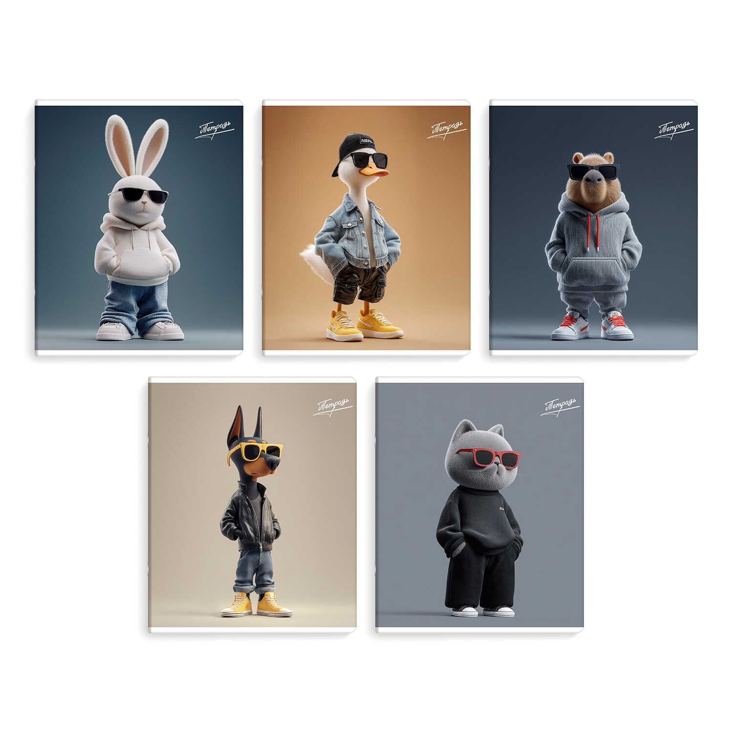 Тетрадь А5 48л кл. Феникс+ "Зумеры" выб.УФ-лак