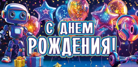 Конверт для денег "С днем рождения!"