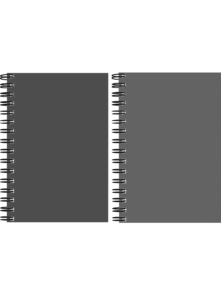 Блокнот А6  80л гребень слева "Серая обложка" клетка