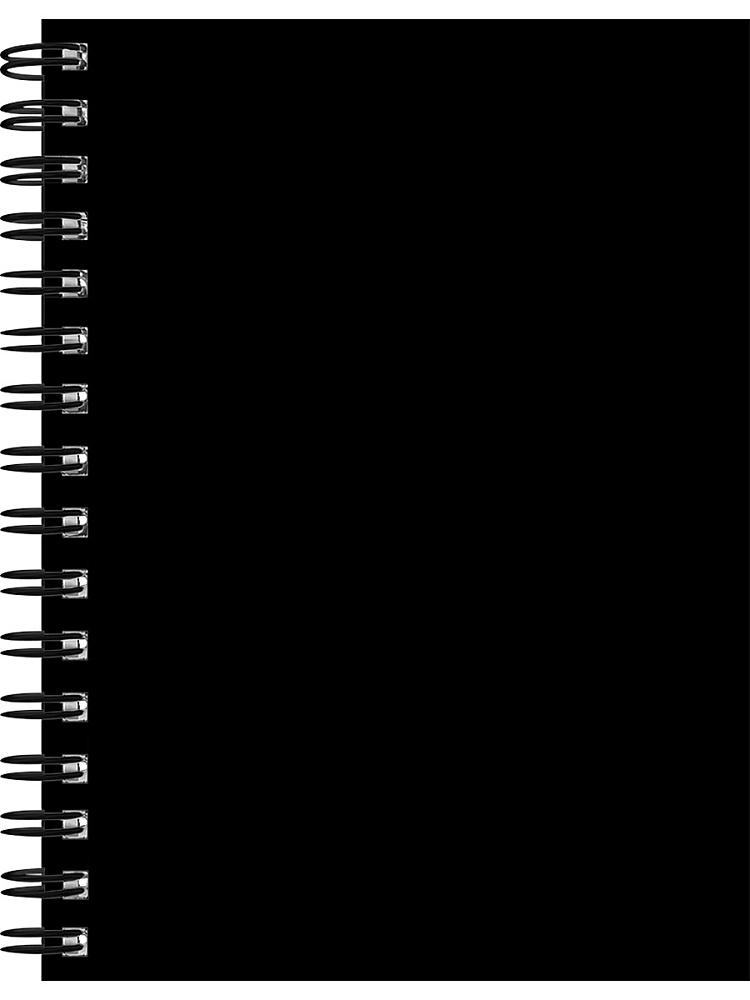 Блокнот А6  80л гребень слева "Чёрная обложка - 1" клетка