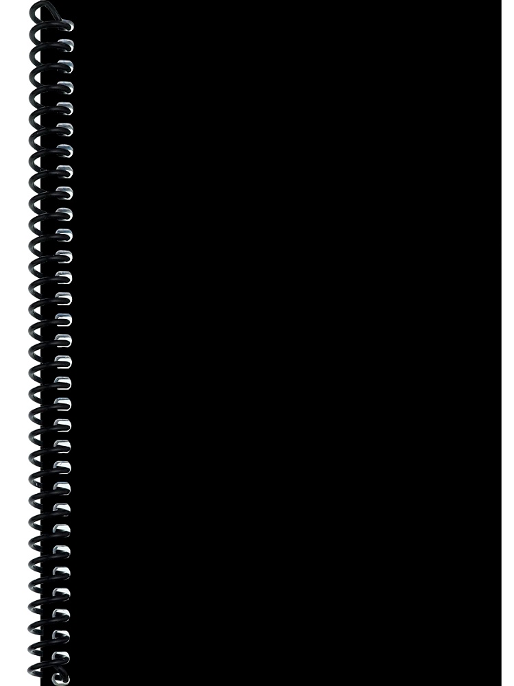 Блокнот А5  80л гребень слева "Дизайн в чёрном цвете - 7" клетка