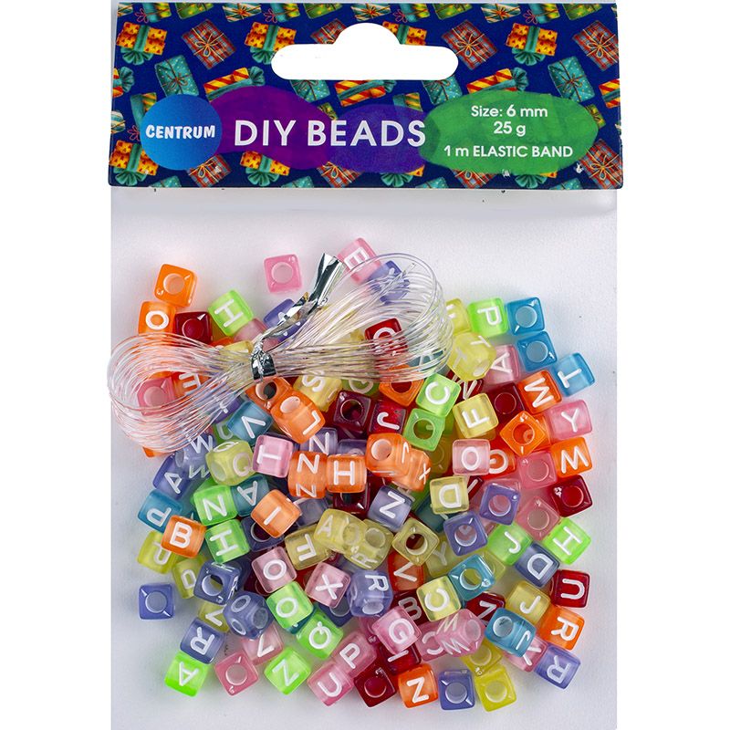 Набор бусин для творчества "Алфавит" 6*10мм