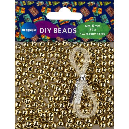 Набор бусин для творчества "Золотой жемчуг" d5мм