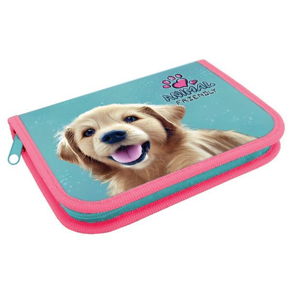 Пенал 1 отд. (190*130*27) молния, лам.картон "Пушистый друг"