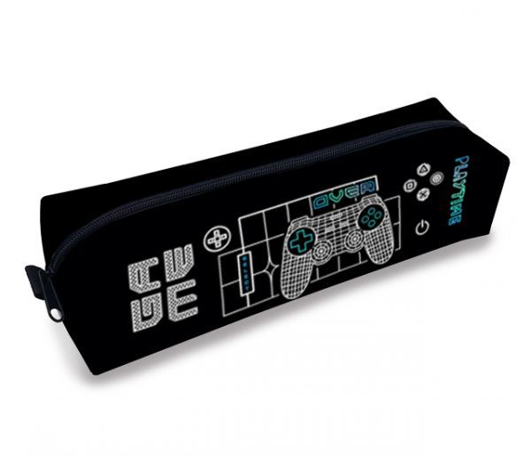 Пенал-косметичка (210*50*60) молния, ткань "Время игры"