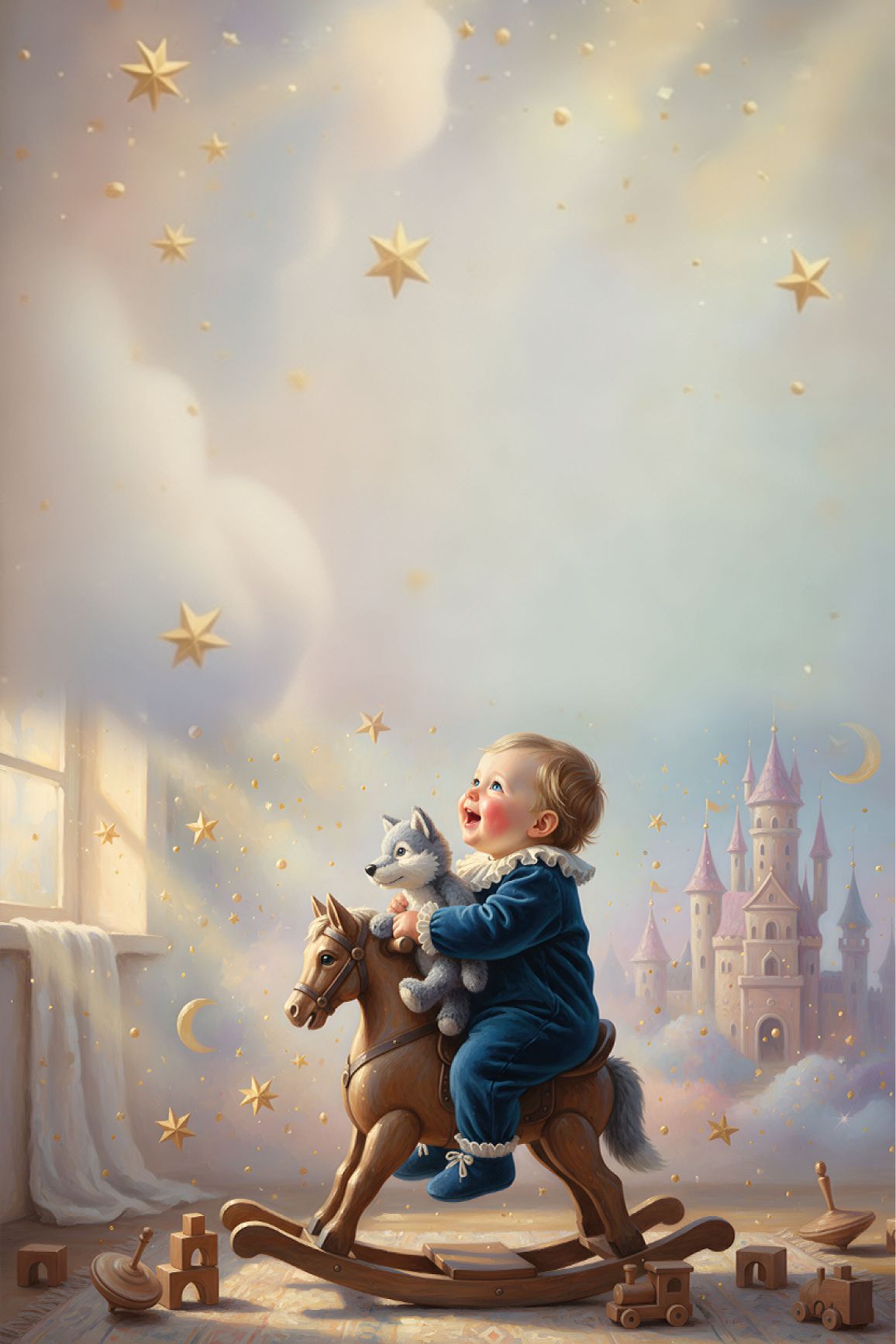 Папка Адресная А4 "Свидетельство о рождении. Мальчик на лошадке"