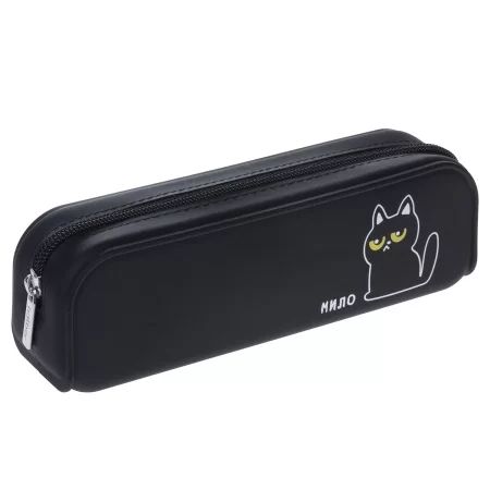 Пенал-косметичка (200*50*60) силикон, молния "Кошмарики"