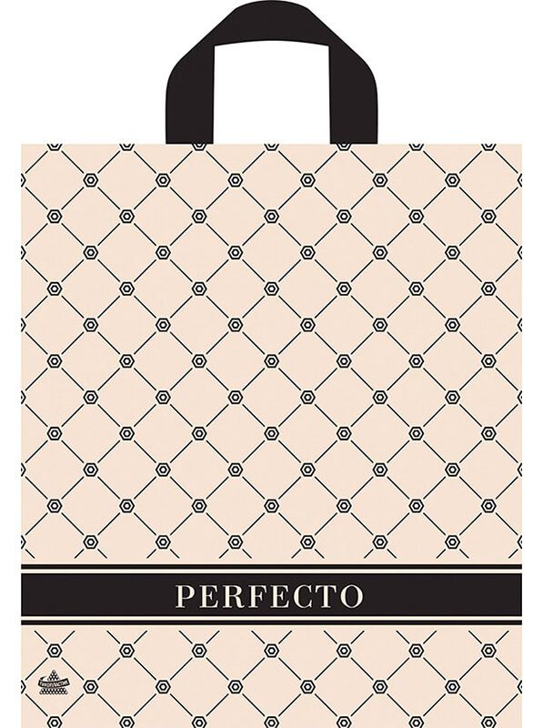 Пакет 35*31см (95мк) с петлевой ручкой "Перфекто Карамель" ПВД