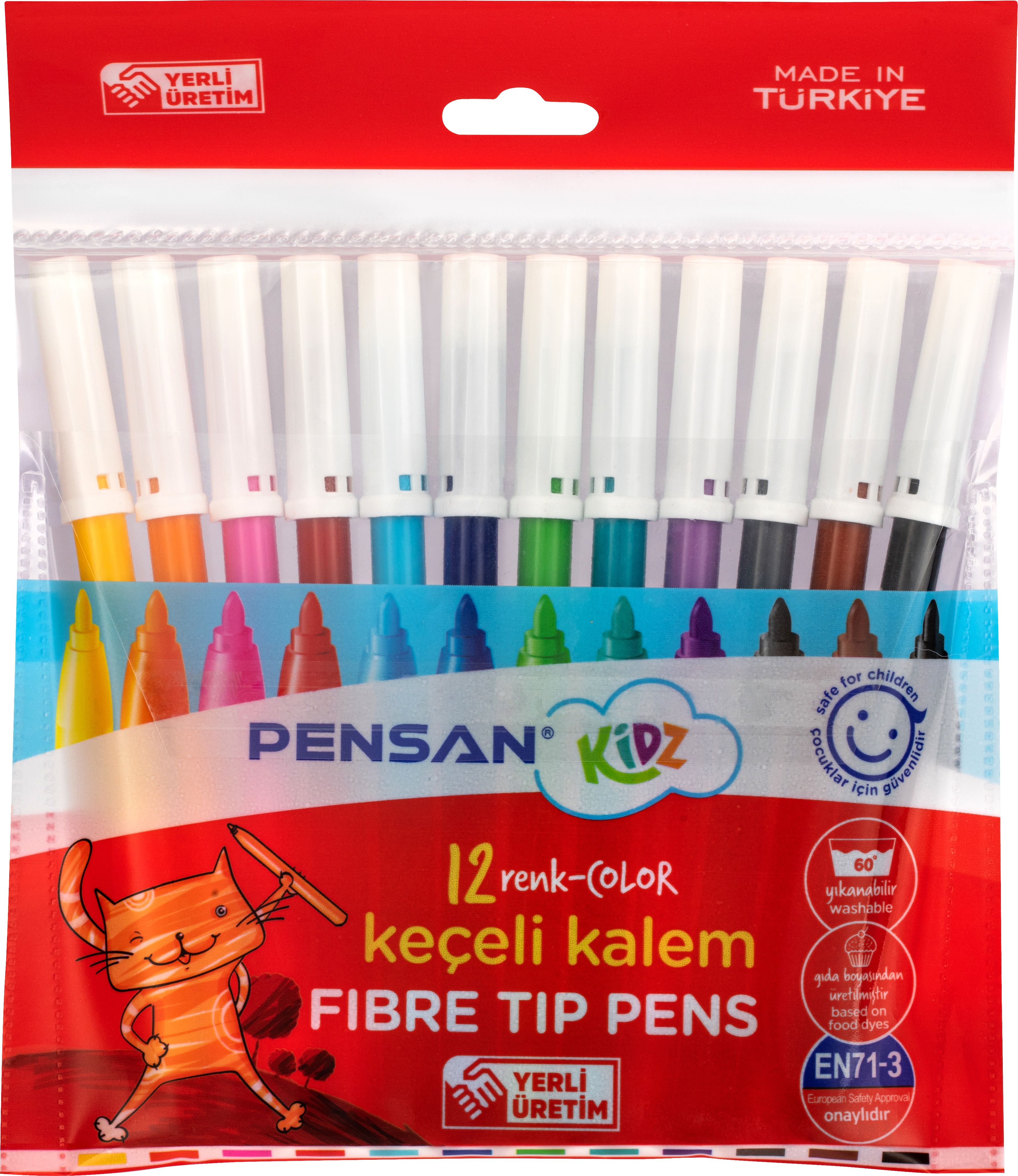 Фломастеры  12цв "PENSAN KIDZ ", блистер