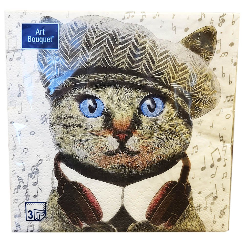 Салфетка Art Bouquet "Меломан" 33*33см, 20шт., 3-х слойная