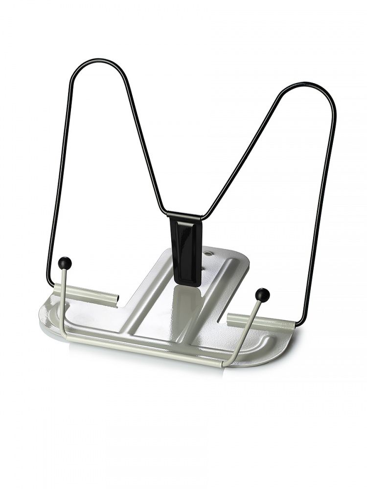 Подставка для книг, полностью металл, серая