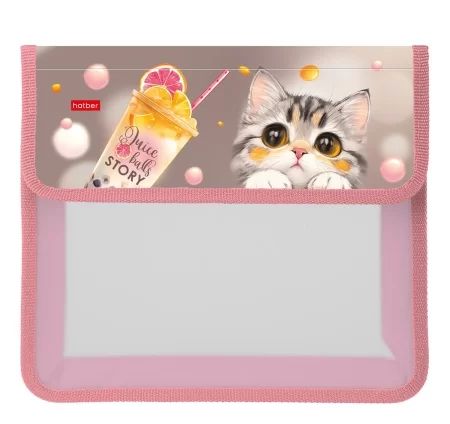 Папка д/тетрад. А5 (240*205*75) 2отд. на липучке, пластик "Juice Story"