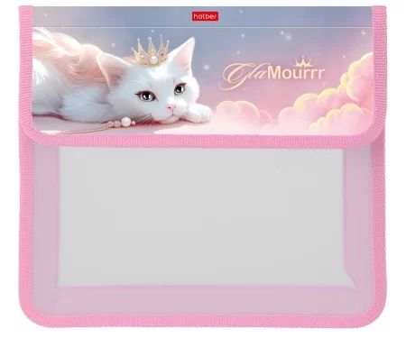 Папка д/тетрад. А5 (240*205*40) 1отд. на липучке, пластик "GlaMourr"