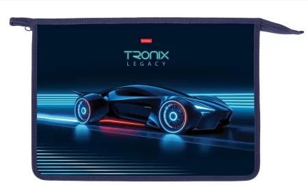 Папка д/тетрад. А4 (340*245*40) молния сверху, пластик "TRONIX"