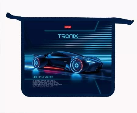 Папка д/тетрад. А5 (240*205*40) 1отд. молния сверху, пластик "TRONIX"