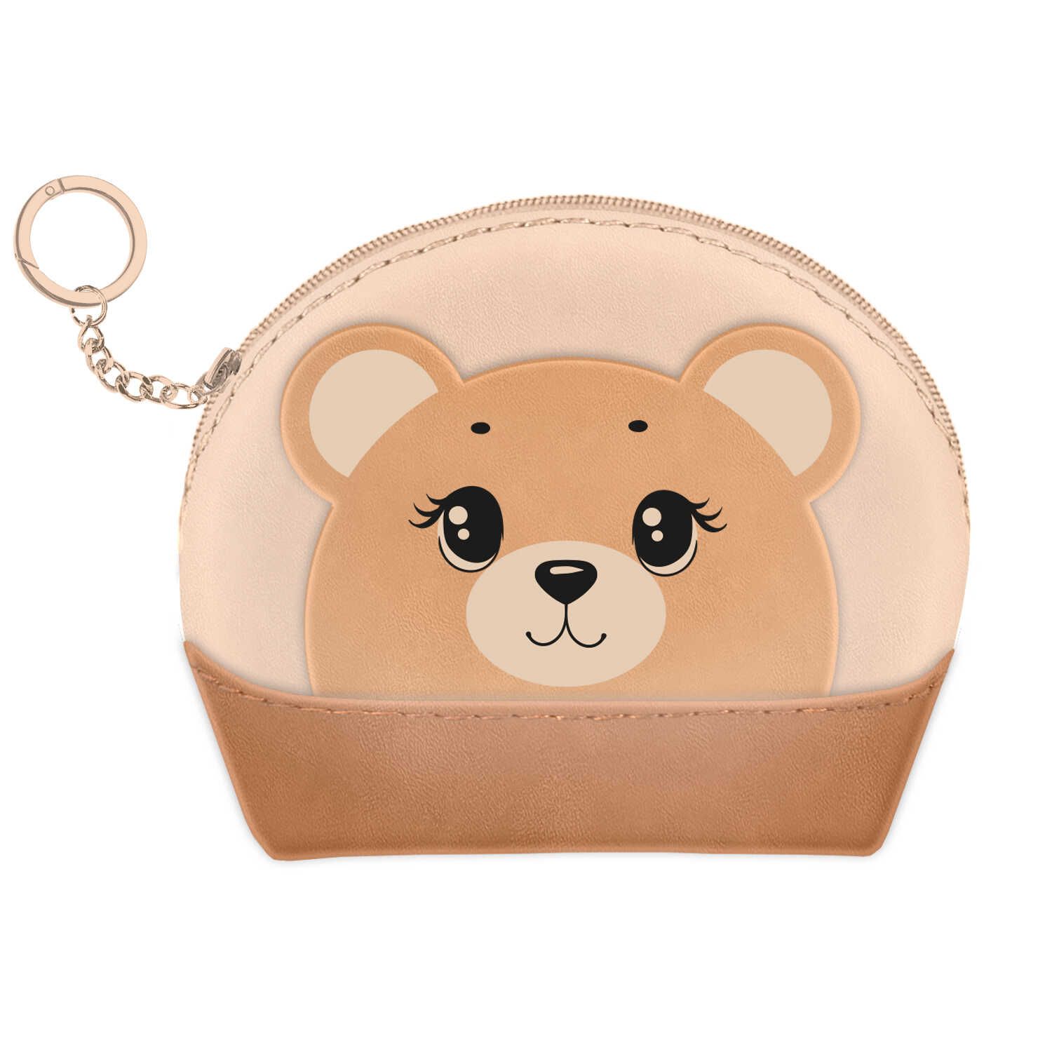 Кошелек для банкнот и монет Феникс+ "Мишка" 11*7,5*3,5см, кожзам, молния