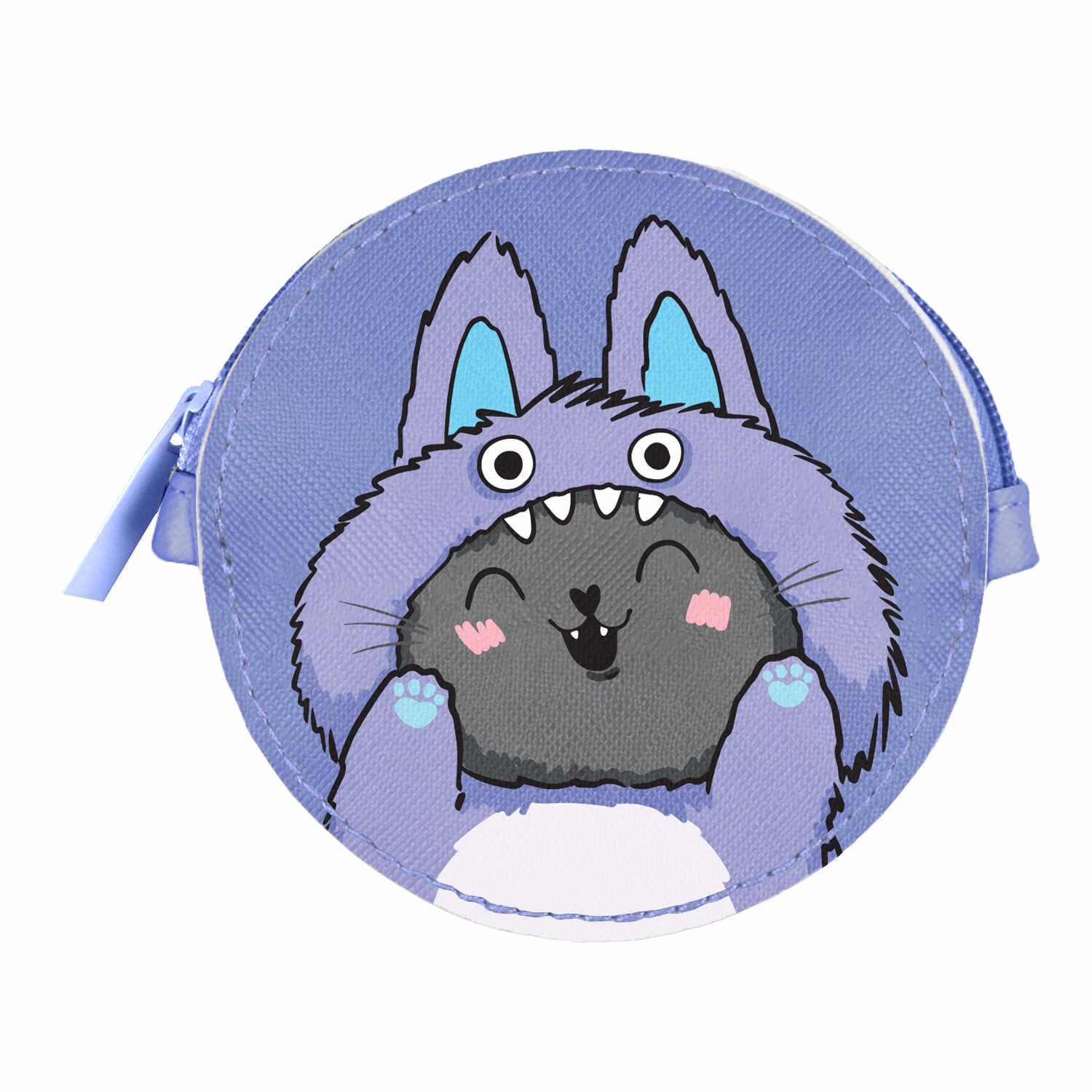 Кошелек для банкнот и монет Феникс+ "Котята в кигуруми" 9*9см, кожзам, молния