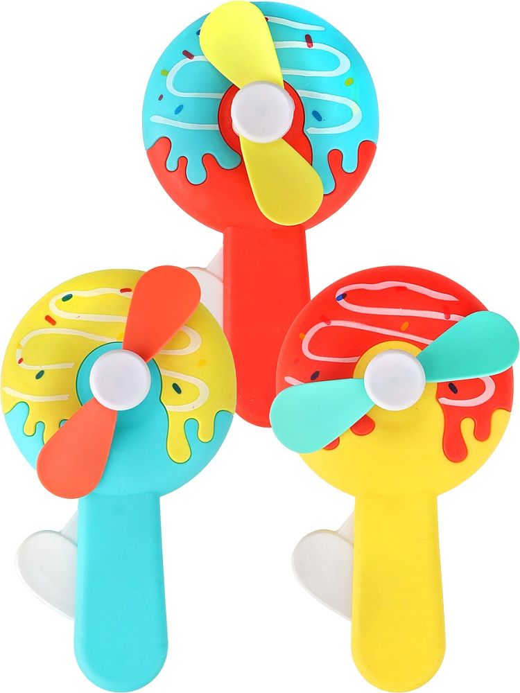 Вентилятор детский "Пончик" 15см, цвет микс