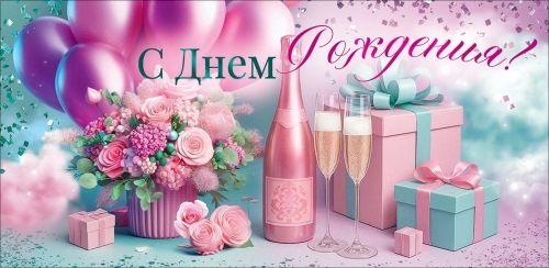 Конверт для денег "С Днем Рождения!"