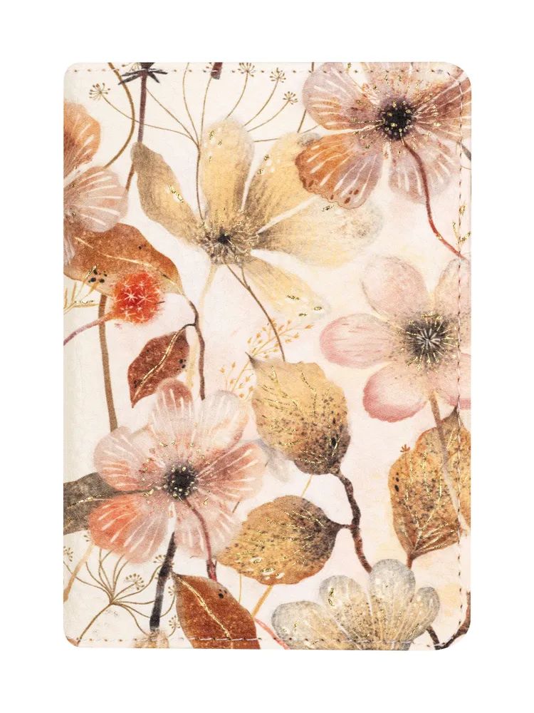 Обложка для паспорта кожзам "Flora. Pastel Blooms"