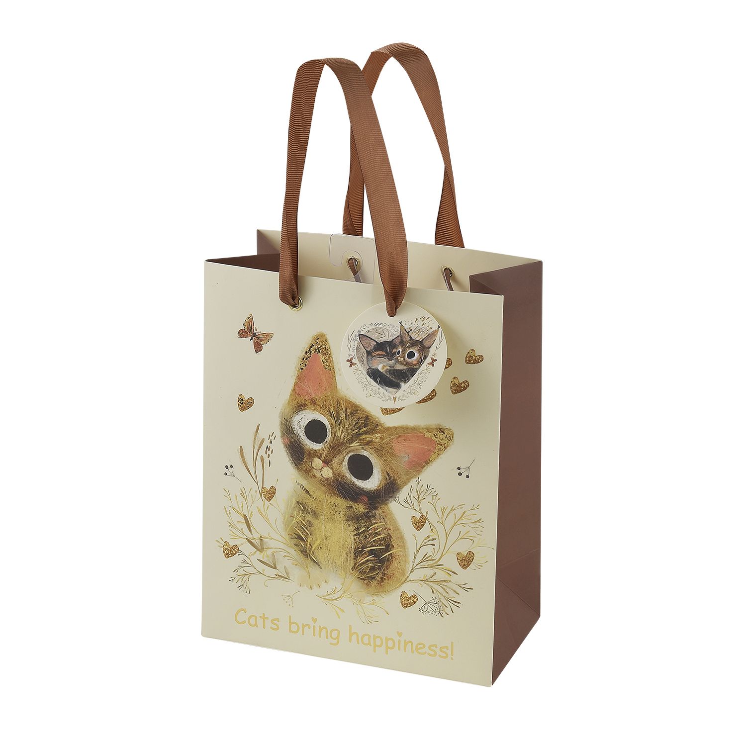 Пакет подар. бумажн. 18*23*10 см 210гр/м2 Love me