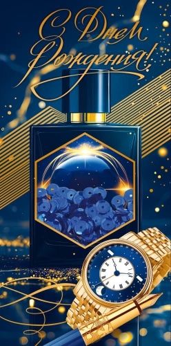 Конверт для денег "С Днем Рождения!" стразы