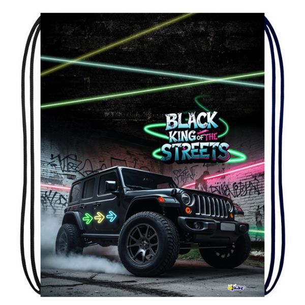 Мешок для обуви 1 отд, 330*420 "Чёрный джип"