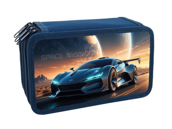 Пенал 3 отд. (190*110*63) молния, лам.картон "Гиперкар"