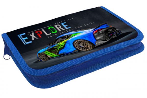 Пенал 1 отд. (212*135*26) молния, лам.картон "Авто Explore"