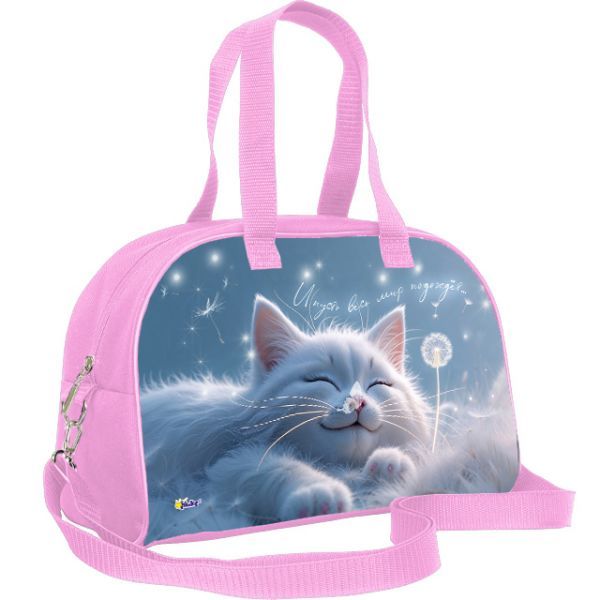 Сумка для внешкольных занятий 35*23*14,5см Оникс "Милота" регулируемый съемный ремень