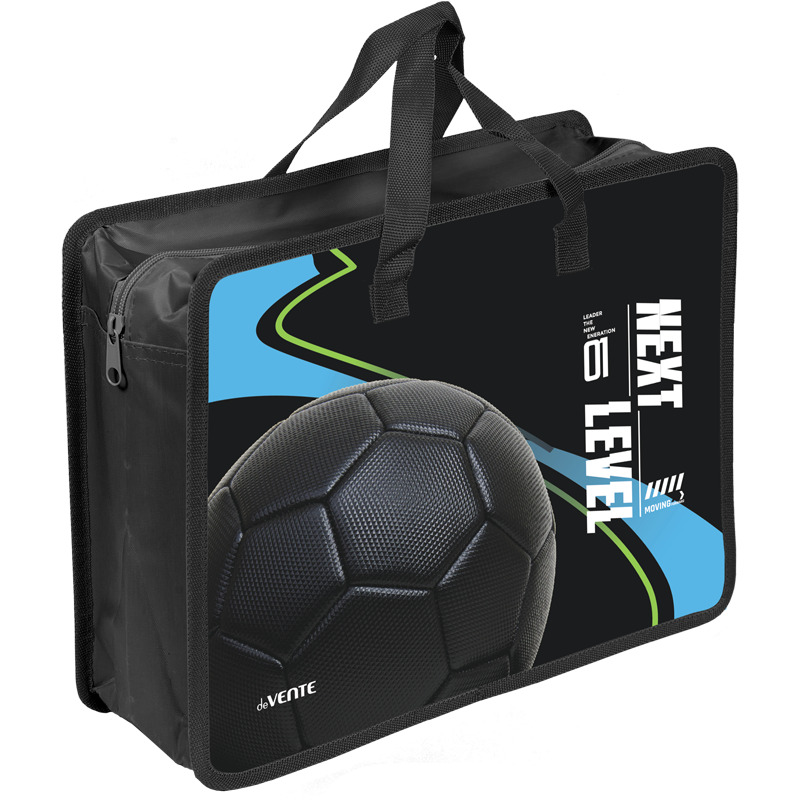 Папка А4 (335*260*100) с ручками, молния, пластик" Next Level Football"