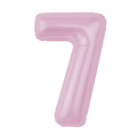 Шар фольга 40" "Цифра 7" Зефирный