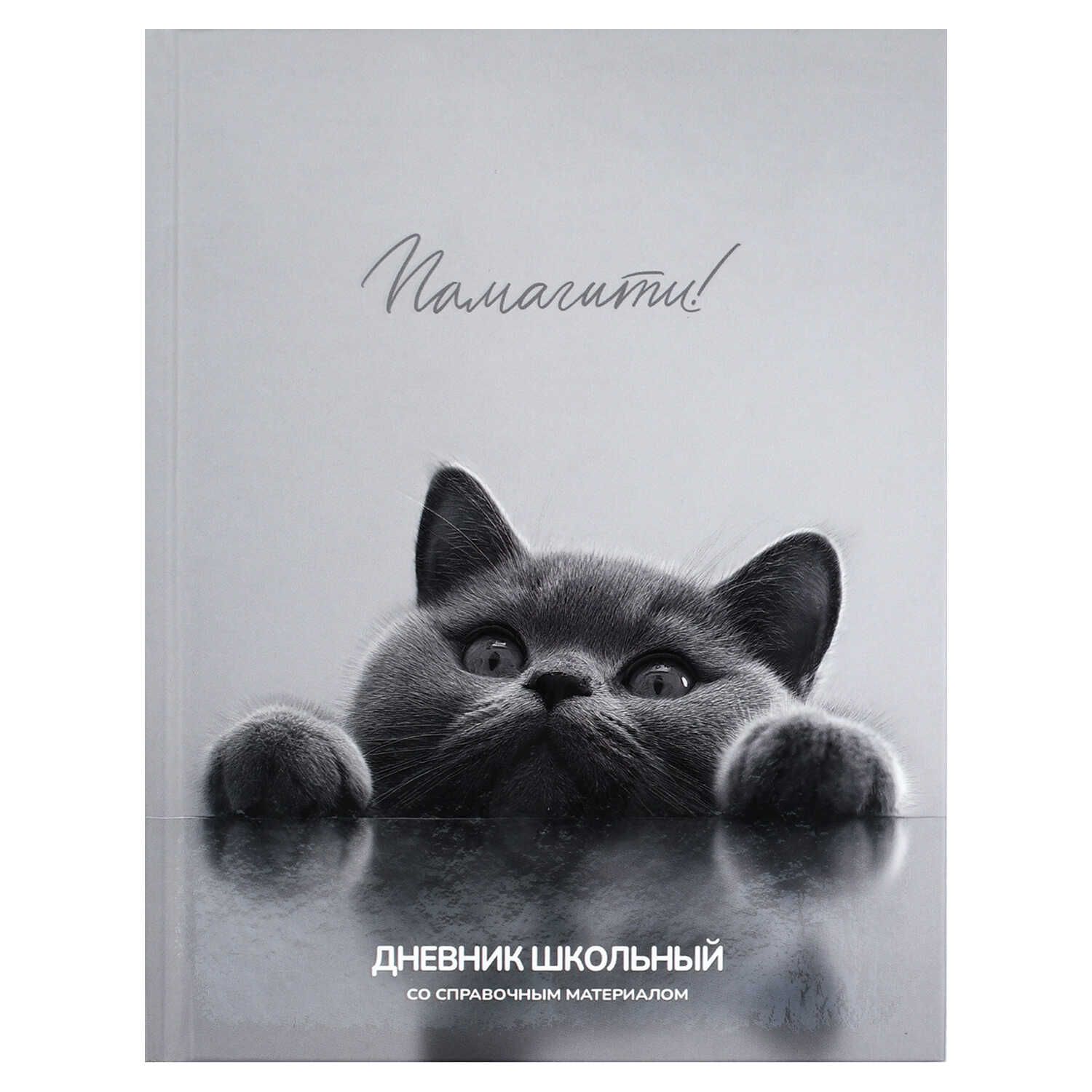 Дневник универсальн. обл. 7БЦ "Британский кот" мат.лам., выб.УФ-лак, 48л.